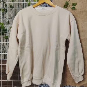 LHS Importers LLC Beige Unisex Crewneck Sweatshirt – Size L