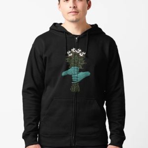 Monster Bouquet Zipped Hoodie
