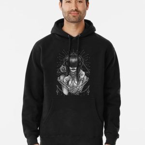 see no evil (black and white) Pullover Hoodie