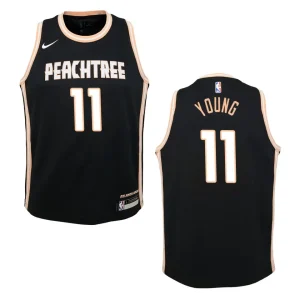 Youth Hawks #11 Trae Young City Jersey - Black - Alzaintravels