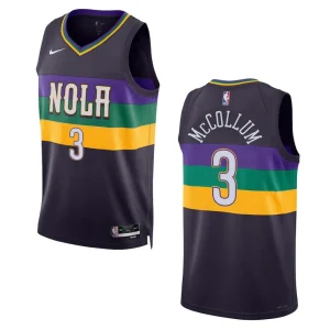 C.J. McCollum Purple City Edition 2022-23 New Orleans Pelicans Swingman Jersey - Alzaintravels
