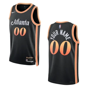 Custom Black City Edition 2022-23 Atlanta Hawks Swingman Jersey - Alzaintravels