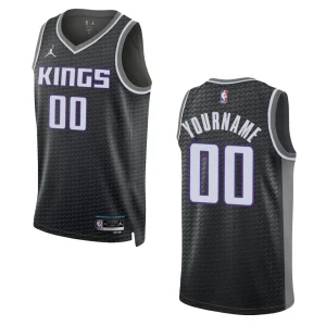 Custom Black Statement Edition 2022-23 Sacramento Kings Swingman Jersey - Alzaintravels