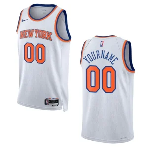 Custom White Association Edition 2022-23 New York Knicks Swingman Jersey - Alzaintravels