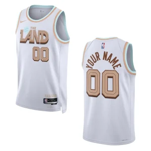 Custom White City Edition 2022-23 Cleveland Cavaliers Swingman Jersey - Alzaintravels