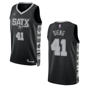 Gorgui Dieng Black Statement Edition 2022-23 San Antonio Spurs Swingman Jersey - Alzaintravels