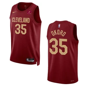 Isaac Okoro Wine Icon 2022-23 Cleveland Cavaliers Swingman Jersey - Alzaintravels