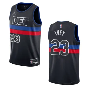 Jaden Ivey Black Statement Edition 2022-23 Detroit Pistons Swingman Jersey - Alzaintravels