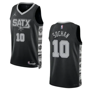 Jeremy Sochan Black Statement Edition 2022-23 San Antonio Spurs Swingman Jersey - Alzaintravels