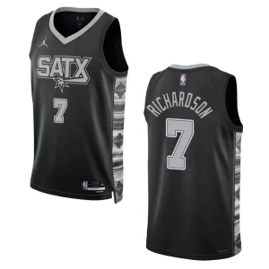 Josh Richardson Black Statement Edition 2022-23 San Antonio Spurs Swingman Jersey - Alzaintravels