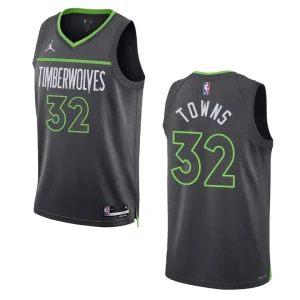 Karl-Anthony Towns Black Statement Edition 2022-23 Minnesota Timberwolves Swingman Jersey - Alzaintravels