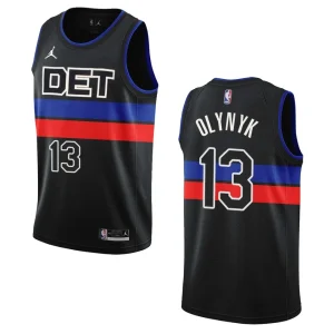 Kelly Olynyk Black Statement Edition 2022-23 Detroit Pistons Swingman Jersey - Alzaintravels