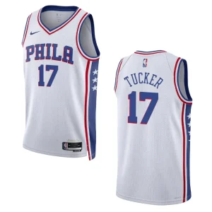 P.J. Tucker White Association Edition 2022-23 Philadelphia 76ers Swingman Jersey - Alzaintravels