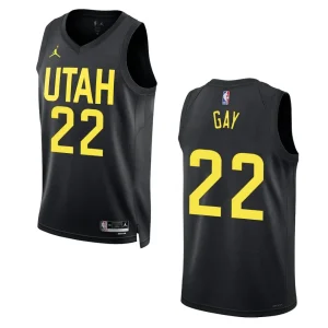 Rudy Gay Black Statement Edition 2022-23 Utah Jazz Swingman Jersey - Alzaintravels