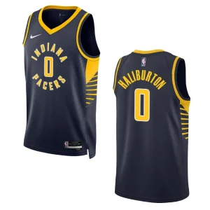 Tyrese Haliburton Navy Icon Edition 2022-23 Indiana Pacers Swingman Jersey - Alzaintravels