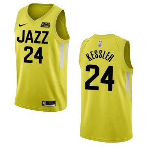 Walker Kessler Yellow Icon Edition 2022-23 Utah Jazz Swingman Jersey - Alzaintravels