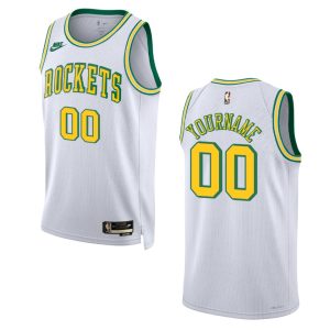 2022-23 Houston Rockets Custom Classic Edition Swingman White Jersey - Alzaintravels