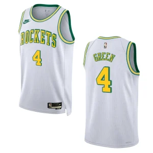 2022-23 Houston Rockets Jalen Green Classic Edition Swingman White Jersey - Alzaintravels