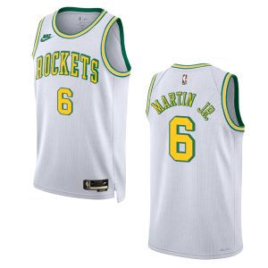 2022-23 Houston Rockets Kenyon Martin Jr. Classic Edition Swingman White Jersey - Alzaintravels