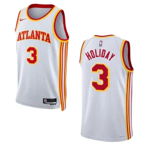 Atlanta Hawks Aaron Holiday 2022-23 Association Edition White Swingman Jersey - Alzaintravels