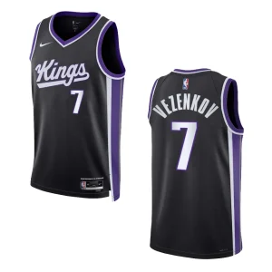 Aleksandar Vezenkov Icon Edition Sacramento Kings 2023-24 Black Swingman Jersey - Alzaintravels