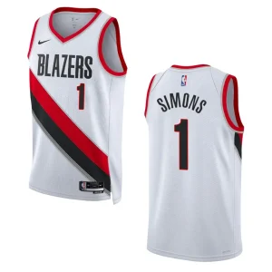 Portland Trail Blazers Anfernee Simons 2022-23 Association Edition White Swingman Jersey - Alzaintravels