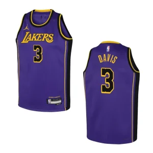 Youth Los Angeles Lakers 2022-23 Statement Edition Anthony Davis Purple Jersey - Alzaintravels