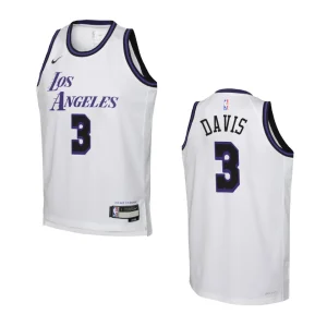Youth Los Angeles Lakers 2022-23 City Edition Anthony Davis White Jersey - Alzaintravels