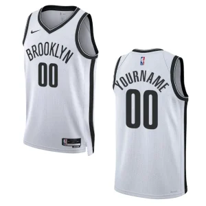 2022-23 Association Edition Brooklyn Nets Custom White Swingman Jersey - Alzaintravels