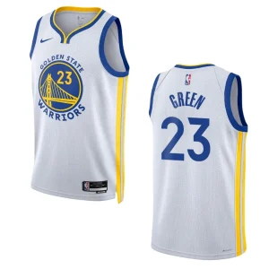 2022-23 Association Edition Golden State Warriors Draymond Green White Swingman Jersey - Alzaintravels