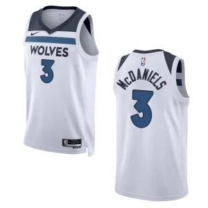 2022-23 Association Edition Minnesota Timberwolves Jaden McDaniels White Swingman Jersey - Alzaintravels