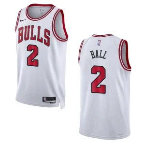 2022-23 Association Edition Chicago Bulls Lonzo Ball White Swingman Jersey - Alzaintravels