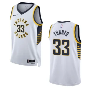 2022-23 Association Edition Indiana Pacers Myles Turner White Swingman Jersey - Alzaintravels