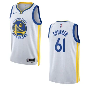 2022-23 Association Edition Golden State Warriors Pat Spencer White Swingman Jersey - Alzaintravels