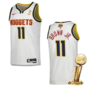 Denver Nuggets 2023 NBA Finals Champions Bruce Brown Jr. Association White Jersey - Alzaintravels