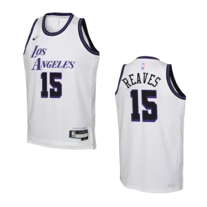 Youth Los Angeles Lakers 2022-23 City Edition Austin Reaves White Jersey - Alzaintravels