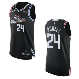 Los Angeles Clippers City Edition Norman Powell 2022-23 Authentic Black Jersey - Alzaintravels