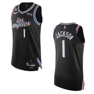 Los Angeles Clippers City Edition Reggie Jackson 2022-23 Authentic Black Jersey - Alzaintravels