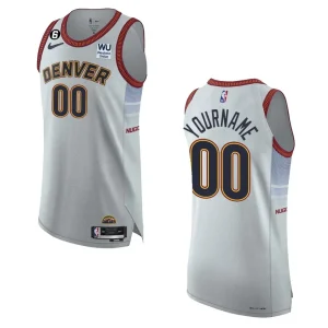 Denver Nuggets City Edition Custom 2022-23 Authentic Sliver Jersey - Alzaintravels