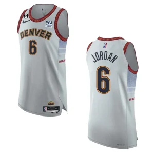 Denver Nuggets City Edition DeAndre Jordan 2022-23 Authentic Sliver Jersey - Alzaintravels