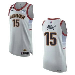 Denver Nuggets City Edition Nikola Jokic 2022-23 Authentic Sliver Jersey - Alzaintravels