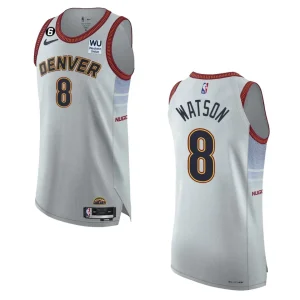 Denver Nuggets City Edition Peyton Watson 2022-23 Authentic Sliver Jersey - Alzaintravels