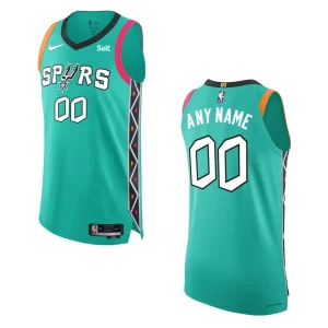 San Antonio Spurs City Edition Custom 2022-23 Turquoise Jersey - Alzaintravels