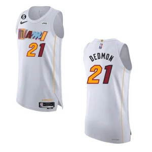 Miami Heat City Edition Dwayne Dedmon 2022-23 White Jersey - Alzaintravels