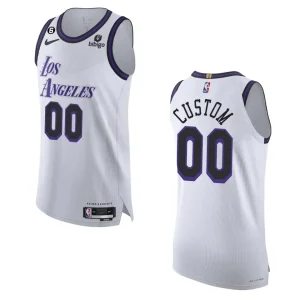2022-23 Authentic Los Angeles Lakers Custom White City Jersey - Alzaintravels