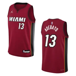 2022-23 Miami Heat Youth Statement Edition Bam Adebayo Red Jersey - Alzaintravels