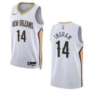 New Orleans Pelicans Brandon Ingram 2022-23 Association Edition White Swingman Jersey - Alzaintravels
