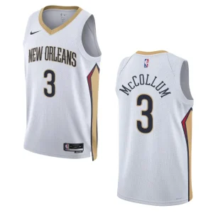 New Orleans Pelicans C.J. McCollum 2022-23 Association Edition White Swingman Jersey - Alzaintravels