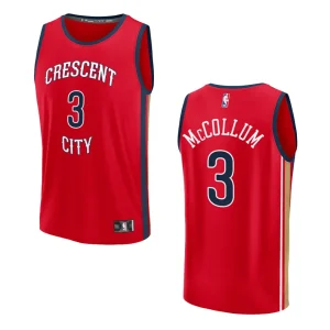 C.J. McCollum Statement Edition New Orleans Pelicans 2023-24 Red Fastbreak Replica Jersey - Alzaintravels