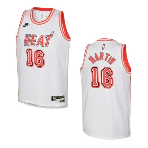 2022-23 Miami Heat Youth Classic Edition Caleb Martin White Jersey - Alzaintravels
